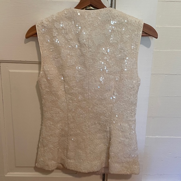 New Antonio Melani Luella Sequin Tweed Sleeveless Top size 0 - Picture 6 of 13